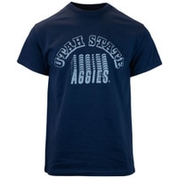 Utah state aggies distressed graphic navy unisex t-shirt